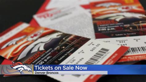 Broncos single-game tickets on sale after schedule announcement
